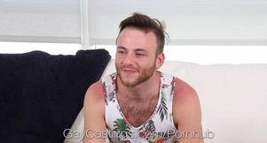 Casting Bearded Brody Fields fucked by casting agent