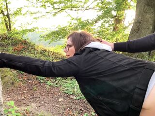 Public Sex on the hiking track - almost got caught