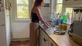 fucking my wife when she does the dishes