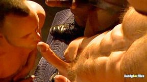 DaddySexFiles: Suckers Bryan Slater And Jay Black Cream Massive Meats With Their Mouth