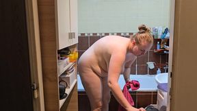 Showering Together Turns Into Hot Sex and Ends with Wife's Pussy Filled with Cum
