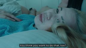 Naughty Step Stepmom and Flexy Step Stepdaughter Heat up Shared Hotel Bed Before Step Stepson Joins for Creampie