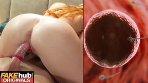 Dirty Redhead Mom Gets Destroyed, Condom Busted, And Pregnant With Unlubricated Creampie