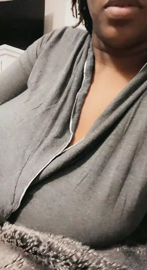 Horny black girl teases camera