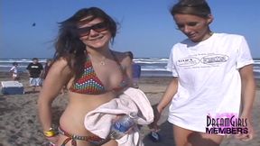 The Girls Get Naked On A Beach