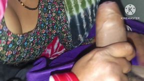 Village Stepmother Savita Desi Caught Her Stepson with Erect Dick, She Helps for Tight Dick and Cumshot in Mouth