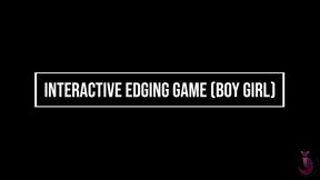 Interactive Edging Game Boy Girl