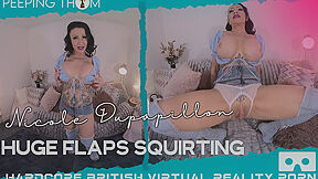 Huge Flaps, Huge Squirt - Amateur Big Tits Brunette Milf Solo Masturbation