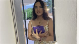 MY TOWEL FALLS OFF IN FRONT OF A LATINA PREACHER! - SPANISH PORN