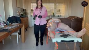 DomLady Mia SlaveOfM Hell of Pain Whips CBT and Punishment with Electricity and Nasty Braces - Part 7