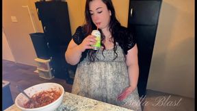 BBW Burps & Wet Farts After Pasta Binge Real Stomach Reactionsby Bella Blast