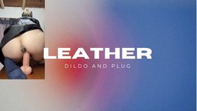 leather dildo and plug
