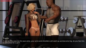 Hotwife #27 - Horny Slut Wife Sucks Huge BBC in the Gym - 3D Cuckold Porn Game