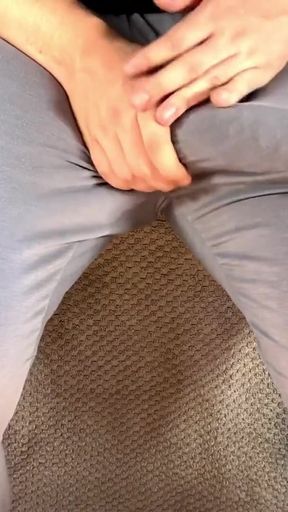 Captivating moment from "Huge cock hands free prostate vibrator orgasm cumshot"