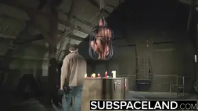 Teen Trapped in a Cage submitted to bondage and BDSM punish