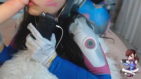 Cosplay DVA Overwatch ASMR Blowjob