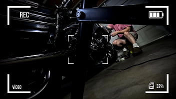 Spicy Latin Mechanic Chrome Latin Hairy man with a Big Cock
