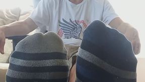 Sock & barefeet humiliation POV