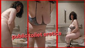 Goddess AG Public Toilet EROTICA - Seated Pee SBD Farting Spitting Big Tits and Ass