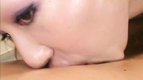 ”Dick sucking Asian big tittied beauty”