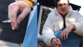 Lamb's Smoke Break: Lesbian Cigarette Domination