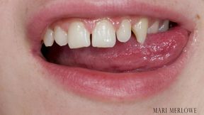 Chapstick Lips Mouth and Teeth Tease 720p