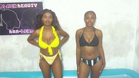 Night Club Oil Wrestling Aggie vs Christine