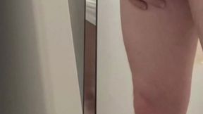 helping pee and helping wank in public toilets - almost caught