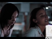 Hot sexy FUTA fuck girls and explode with ton of cum