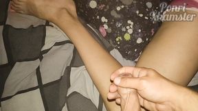Big Cumshot! Cum on Beautiful Legs. Ponri