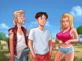 [Gameplay] Summertime saga - Miss dewitt gave me a blowjob