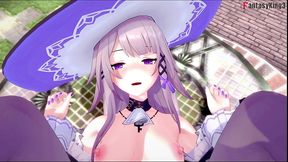 sexy witch herta having sex for reds - honkai: star rail - red - full & pov on sheer & ptrn: fantasyking3