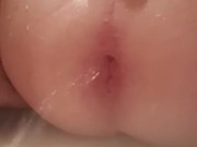Ass gape and hands free cum
