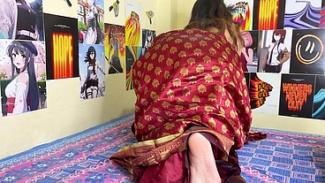 Big ass indian girl newly married sucking 18year old brother in law cock and riding his dick.