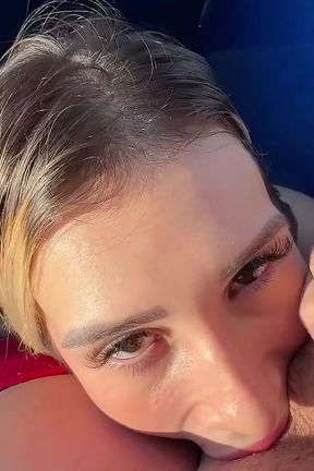 On Vacation at the Beach with Stepbrother and We End up Having Sex, Big Cumshot in My Pink Pussy