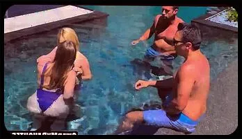 Sensual Poolside Encounter with Katie Kush and Kenzie Madison