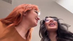 Lesbian besties fuck random guy from IG DMs and he sluts them OUT - Cami Strella x Emma Magnolia