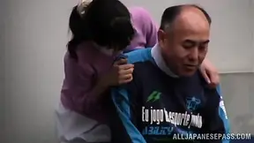 Kinky Japanese Nurse Takes Charge In Steamy Public Tryst With Elderly Man