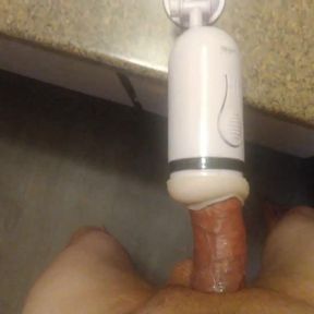 Solo male fucking new toy