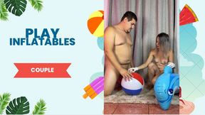 inflatable rubbing couple