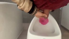 Compilation - Uncut Boy Piss at Different Places - Urinal, Outside