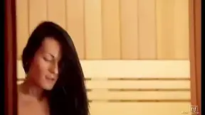Jason X - Skinny Hot Mindy Lays Naked In The Sauna Dig The Warmth That Seeps Into Her Skin, But When She Spies
