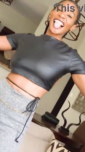 Epic moment from &quot;Beautiful Black Girl Starts Shy And Goes Wild At Modeling Casting Call!&quot;