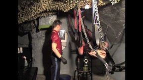 3 hast fist session with mature boy fisted in sling by scally boy