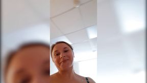 Secretary's flashing selfies in office