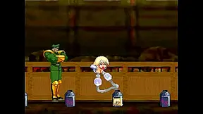 Fierce Hentai Warrior Takes Huge Cock During Steamy MUGEN Fight Scene