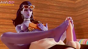 Widowmaker Footjob Another Character From Overwatch