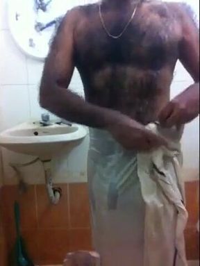 Big-Cock Indian Daddy Showers His Huge Man Meat