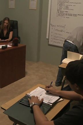Moody teacher just needed a little me time with big dick student