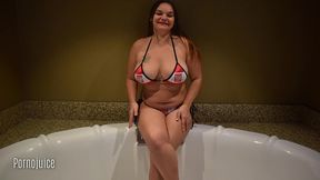 curvy polish girl in poland bikini blackbred short version
